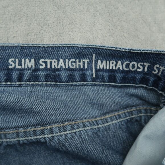 Ring of Fire Jeans Men Fits 35x29 (Size 36x30) Blue Slim Straight Denim - Picture 8 of 16